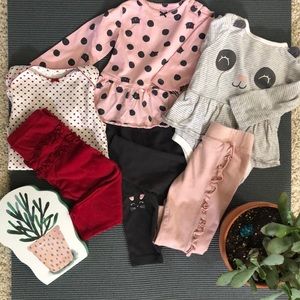 🎀Carter’s 12 month bundle 3 outfits🎀